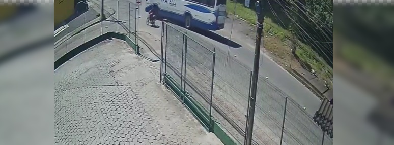 Câmera de monitoramento registra acidente que resultou em morte no bairro Nova Brasília