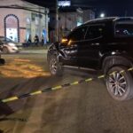 Colisão no centro de Joinville: casal de motociclistas feridos na JK