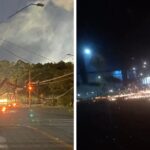 Acidente com caminhão causa explosões na rede elétrica do bairro Boa Vista