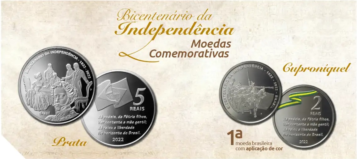 Banco Central lança nova moeda de cinco reais