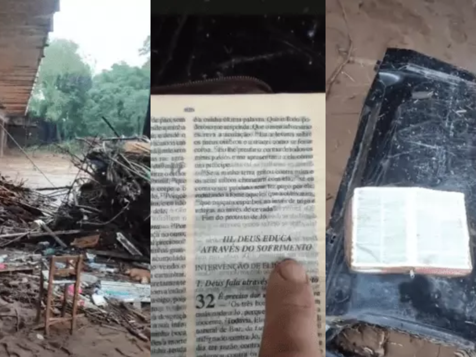 Bíblia é encontrada intacta durante resgate no Rio Grande do Sul