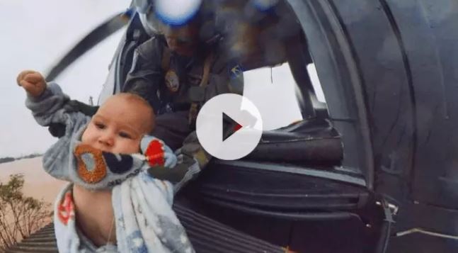 Imagens mostram resgate de bebê em Lajeado; vídeo é emocionante